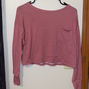 NWOT cropped long sleeve